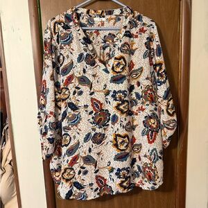 Maurices Colorful Patterned Blouse